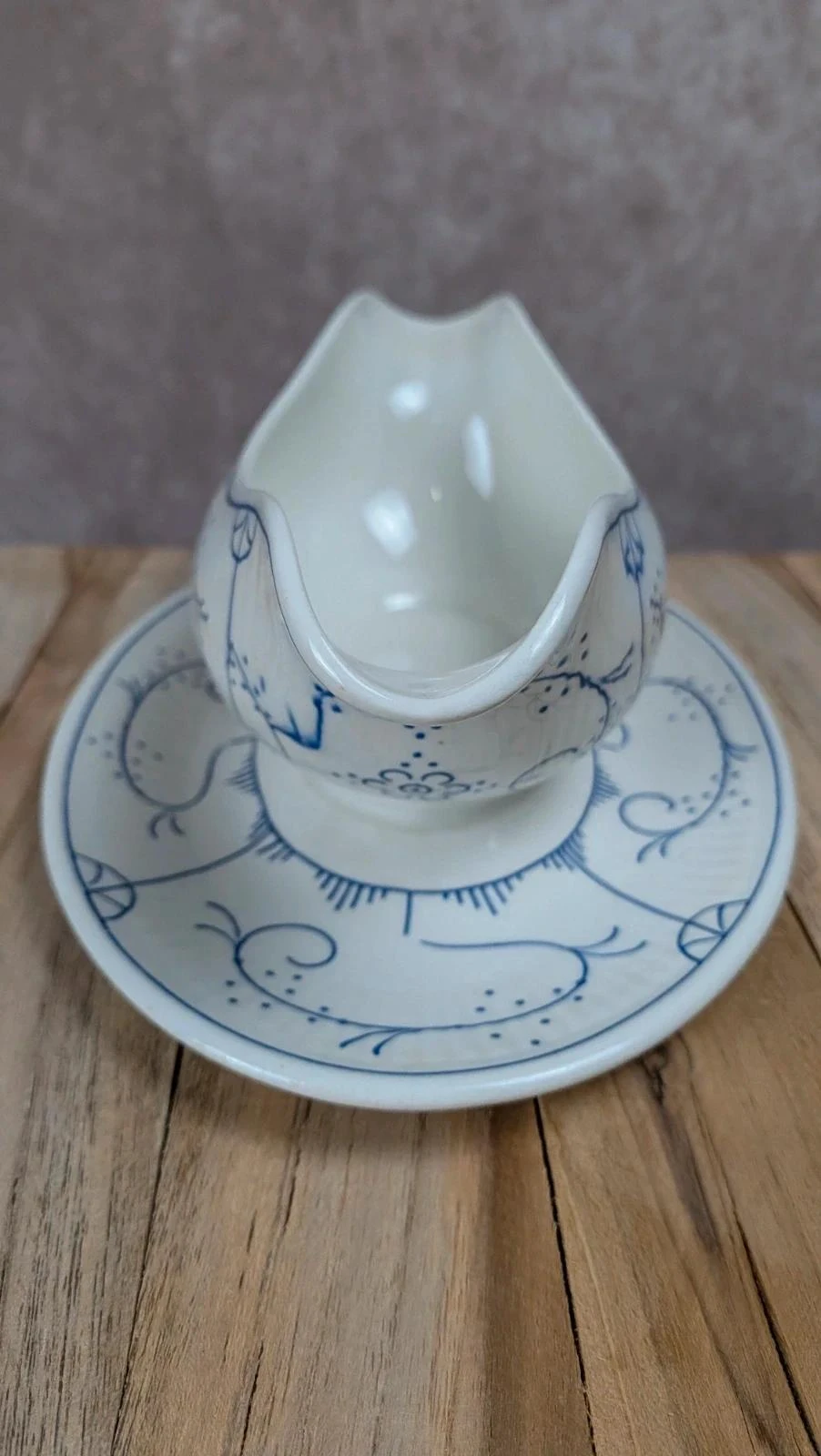 Salsera antigua Boch decoración azul – encanto campestre chic – photo 3